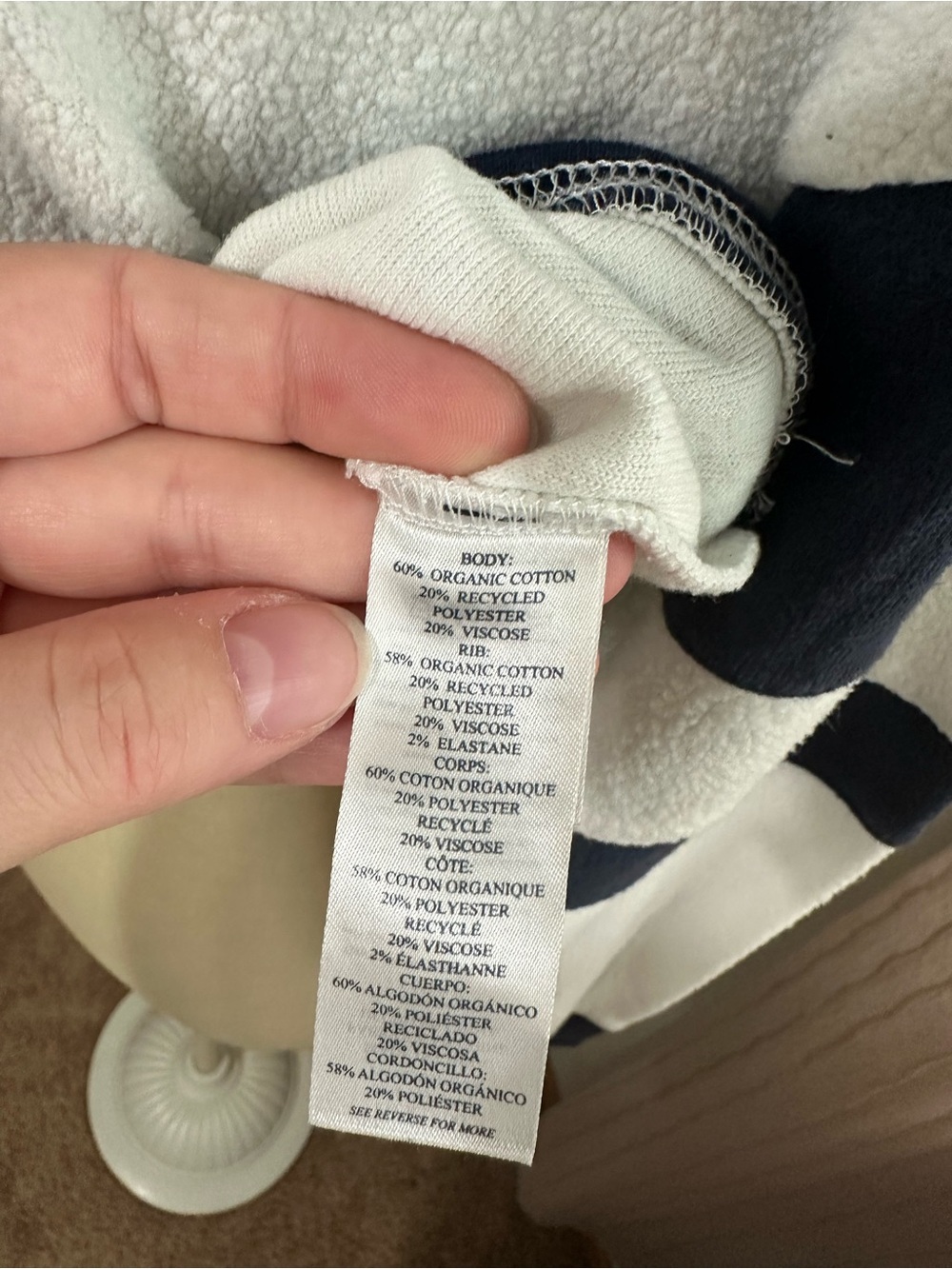 Faherty Beach Fleece Ringer Crew Pullover - Picture 6 of 6